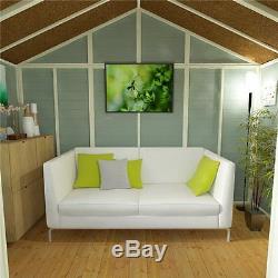 Spacious Elegant Summer House Garden Wooden Shed Living Space Outdoor 6x10