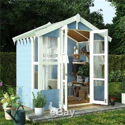 Stylish Sturdy Traditional Garden Summer House Patio Outdoor Wooden Shed 4 x 6