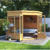 Summer House 7x7' Corner Garden Sheds Play Storage Outdoor Lodge Office Wooden