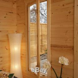 Summerhouse Log Cabin Garden Shed Storage Windows Large Outdoor Wood Chalet