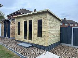 Summerhouse Pent Garden Room Shed Contemporary Tanalised Summer House