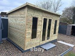 Summerhouse Pent Garden Room Shed Contemporary Tanalised Summer House