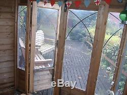 Summerhouse wooden 8'x 8' garden building shed