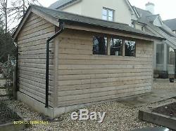 TIMBER GARDEN SHED WITH SLATE ROOF 13'9 x 9'10' GOOD CONDITIONNO RESERVE