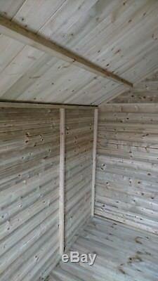Tanalised Apex Garden Shed 14mm Fully T&G Pressure Treated Wooden Hut Store