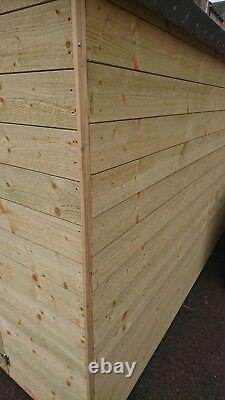 Tanalised Apex Garden Shed Pinelap Pressure Treated Hut T&G Wooden Storage shed