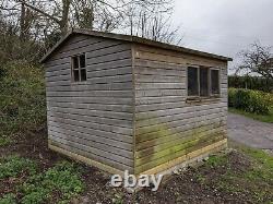 Tate Fencing Shiplap Garden Shed 9ft x 10ft 2x2 frame double doors workshop