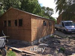 Timber garage, Workshop, garden shed