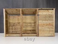 Tool and Log Store Wooden Garden Storage Shed