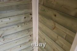 Total Sheds Pent Pressure Treated Tanalised Garden Wooden Shed 24mm Tan Floor