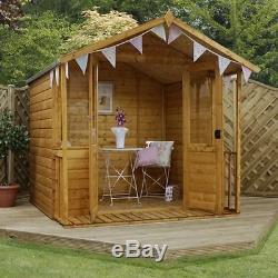 Traditional Summerhouse with Veranda (7 x 7) Mercia Garden Products Sheds