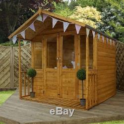 Traditional Summerhouse with Veranda (7 x 7) Mercia Garden Products Sheds