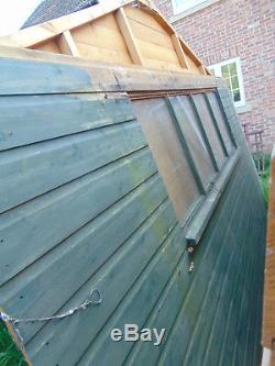 USED wooden garden shed 10 x 12