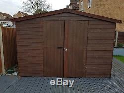 Used Garden Shed (12 foot x 10 foot) with Kitchen Units & Worktop