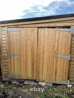 Used exterior double wooden doors/gates/shed/garden