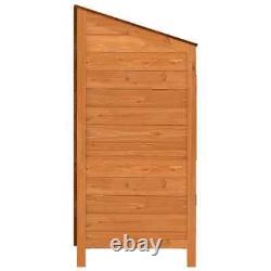 VidaXL Garden Shed Brown 55x52x112 cm Solid Wood Fir UK GF0