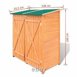 VidaXL Wooden Shed Garden Tool Shed Storage Room Large Outdoor Cabin House