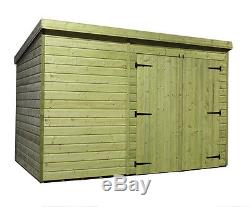 Wooden Garden Shed 10x3 12x3 14x3 Pressure Treated Tongue And Groove Pent Shed