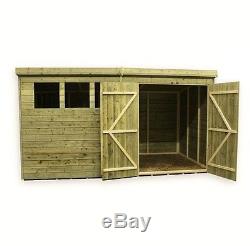 Wooden Garden Shed 10x5 12x5 14x5 Pressure Treated Tongue And Groove Pent Shed