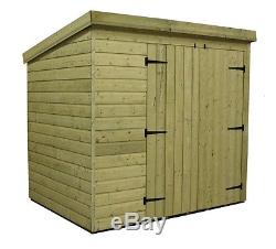 Wooden Garden Shed Pressure Treated Tongue And Groove Pent Shed 8x4 8x5 8x6