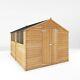 Waltons 10x8 Wooden Garden Shed Overlap Apex Storage Double Door Windows 10ft8ft