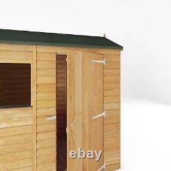 Waltons 6x4 Garden Shed Wooden Reverse Apex Overlap Windows Storage Shed 6ft 4ft