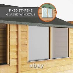 Waltons 6x4 Garden Shed Wooden Reverse Apex Overlap Windows Storage Shed 6ft 4ft