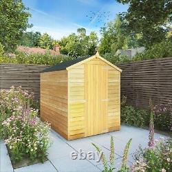 Waltons 7x5 Wood Garden Shed Overlap Apex Single Door Windowless Storage 7ft 5ft