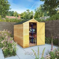 Waltons 7x5 Wood Garden Shed Overlap Apex Single Door Windowless Storage 7ft 5ft