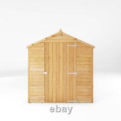 Waltons 8x6 Wooden Garden Shed Overlap Apex Single Door No Window Storage 8ft6ft