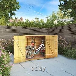 Waltons Bike Storage Shed Overlap Pent Roof Garden Wooden Storage 3 x 6 3ft 6ft