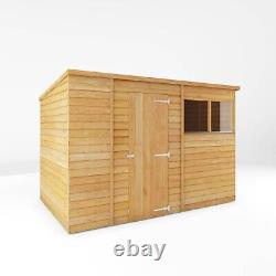 Waltons Garden Shed Overlap Pent Storage Shed Wooden with Window 10 x 6 10ft 6ft