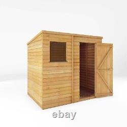 Waltons Garden Shed Overlap Pent Wooden Storage Shed with Windows 7 x 5 7ft 5ft