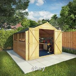 Waltons Overlap Workshop Wooden Garden Storage Shed 10 x 10 10ft 10ft