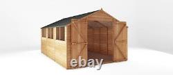 Waltons Overlap Workshop Wooden Garden Storage Shed 15 x 10 15ft 10ft