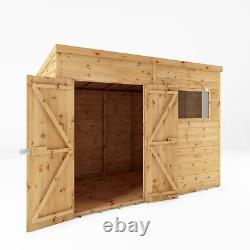 Waltons Premium Shiplap Pent Outdoor Wooden Garden Storage Shed 10 x 8 10ft 8ft