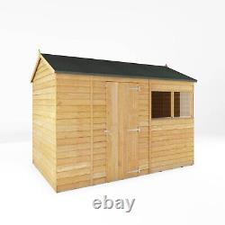 Waltons Reverse Apex Shed Overlap Garden Wooden Storage Shed 10 x 6 10ft 6ft