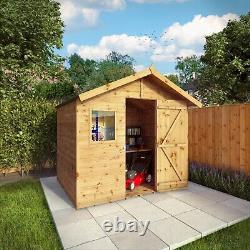 Waltons Shiplap Tongue and Groove Apex Wooden Garden Storage Shed 6 x 8 6ft 8ft