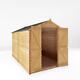 Waltons Wooden 10 x 6 Overlap Apex Garden Shed Storage Double Door Windowless