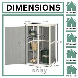 Waterproof Wooden Garden Shed Small Outdoor Utility Cabinet Storage Tool Box Fir