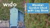 Wido Wooden Garden Shed And Log Store Shedls