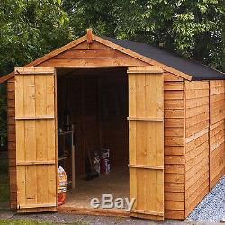 Winchester 10ft x 8ft overlap spex wooden garden shed without windows