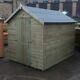 Wooden Apex Garden Shed Tanalised Pinelap Factory Seconds Fully T&G Hut