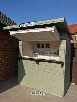 Wooden Garden Bar. Shed Bar. 6x4 Outdoor Bar