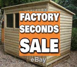 Wooden Garden Huts Storage Wood Pent Sheds Timber Shed Tanalised Pent Fully T&g