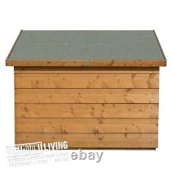 Wooden Garden Mini Store Storage Chest Small Patio Shed Shiplap Dip Treated Wood