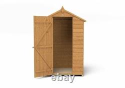 Wooden Garden Outdoor Storage Overlap Shed Waterproof Apex 4x3 FT Free Delivery