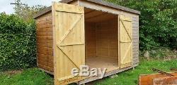 Wooden Garden Shed 10x6 Pressure Treated Tongue And Groove Pent Shed