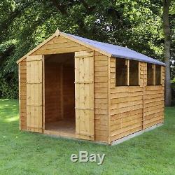 Wooden Garden Shed 10x8 Storage Workshop Windows / No Windows Apex Roof 10ft 8ft