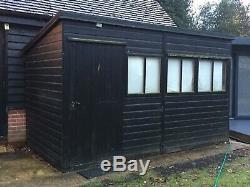 Wooden Garden Shed 12x6 Malvern Heavy Duty Pressure Treated Pent Epdm Roof